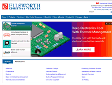 Tablet Screenshot of ellsworthadhesives.ca